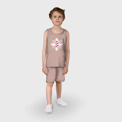 Детская пижама с шортами хлопок Barber's pole Столб парикмахера - фото 2