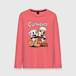 Мужской лонгслив хлопок Cuphead 2 чашечки