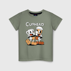 Детская футболка хлопок Cuphead 2 чашечки