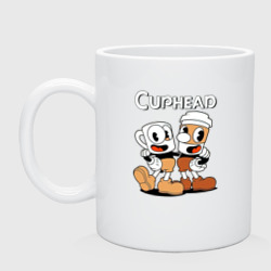 Кружка керамическая Cuphead 2 чашечки