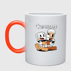 Кружка хамелеон Cuphead 2 чашечки