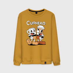 Мужской свитшот хлопок Cuphead 2 чашечки