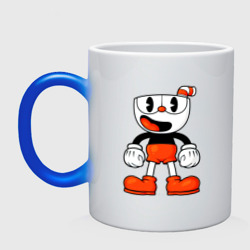 Кружка хамелеон Cuphead красная чашечка