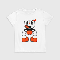 Детская футболка хлопок Cuphead красная чашечка