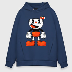 Мужское худи Oversize хлопок Cuphead красная чашечка