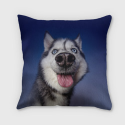 Подушка 3D Хаски - Веселый собакен