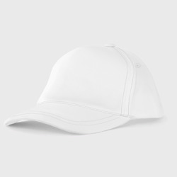 Детская бейсболка Базовая белая однотонная без дизайна