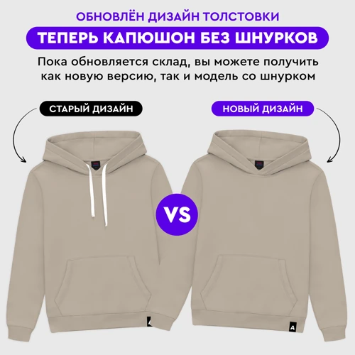 Мужская толстовка хлопок с принтом Однотонная базовая простая, фото #6