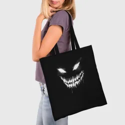 Шоппер 3D Неоновое лицо монстра фонк демона Disturbed  - фото 2