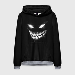 Мужская толстовка 3D Неоновое лицо монстра фонк демона Disturbed 