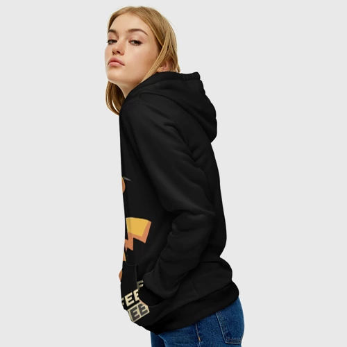 Женская толстовка 3D Пикачу без кофе не работаем - фото 5