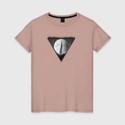 Женская футболка хлопок Папоротник и Космос