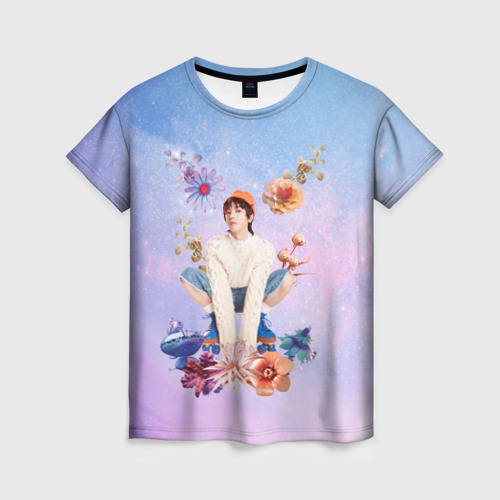 Женская футболка с принтом Хуа Ченьюй марсианские цветы Hcy, вид спереди №1