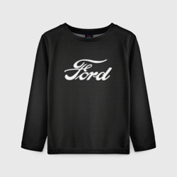 Детский лонгслив 3D Ford Форд крбон