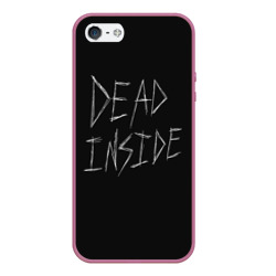 Чехол для iPhone 5/5S матовый Надпись Dead Inside