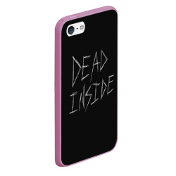 Чехол для iPhone 5/5S матовый Надпись Dead Inside - фото 2