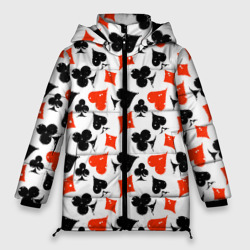 Женская зимняя куртка Oversize Пика, Черва, Крестя, Бубна