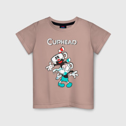 Детская футболка хлопок Cuphead веселые чашечки