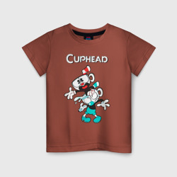 Детская футболка хлопок Cuphead веселые чашечки