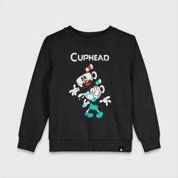 Детский свитшот хлопок Cuphead веселые чашечки