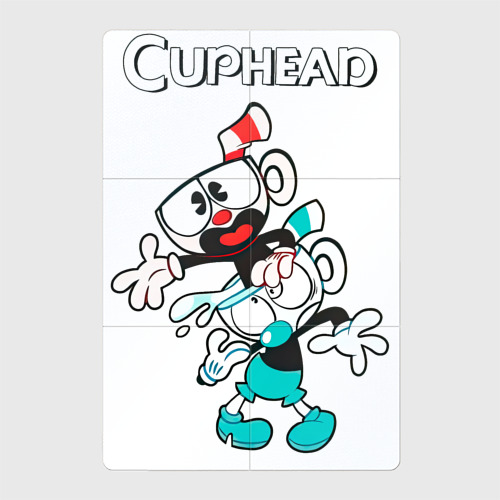 Магнитный плакат 2Х3 Cuphead веселые чашечки