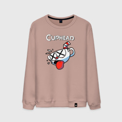 Мужской свитшот хлопок Cuphead разбитая чашечка