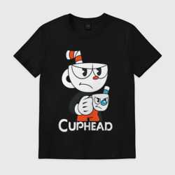 Мужская футболка хлопок Cuphead чашечка с чашечкой