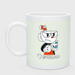 Кружка керамическая Cuphead чашечка с чашечкой