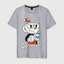 Мужская футболка хлопок Cuphead чашечка с чашечкой