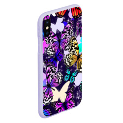 Чехол для iPhone XS Max матовый Бабочки Butterflies - фото 2