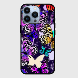 Чехол для iPhone 13 Pro Бабочки Butterflies