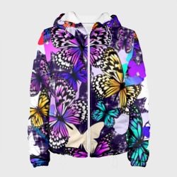 Женская куртка 3D Бабочки Butterflies