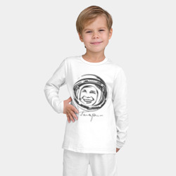 Детская пижама с лонгсливом хлопок Юрий Гагарин День Космонавтики - фото 2
