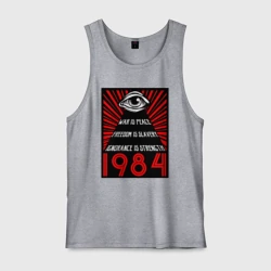 Мужская майка хлопок Свобода - это рабство, незнание - сила