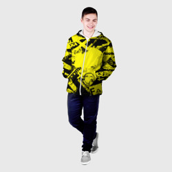 Мужская куртка 3D Черно-желтый беспредел - фото 2