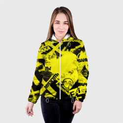 Женская куртка 3D Черно-желтый беспредел - фото 2