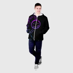 Мужская куртка 3D Neon Bored Half pattern - фото 2