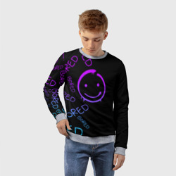 Детский свитшот 3D Neon Bored Half pattern - фото 2