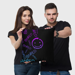 Подушка 3D Neon Bored Half pattern - фото 2