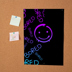 Постер Neon Bored Half pattern - фото 2