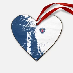 Деревянная игрушка Сердце Scania Saab