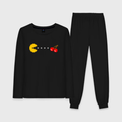 Женская пижама с лонгсливом хлопок Pac-man 8-bit