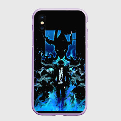 Чехол для iPhone XS Max матовый Поднятие уровня в одиночку Со Джинву