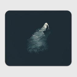 Прямоугольный коврик для мышки Душа природы - волк