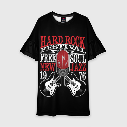 Детское платье 3D Hard rock festival