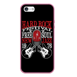 Чехол для iPhone 5/5S матовый Hard rock festival