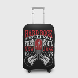 Чехол для чемодана 3D Hard rock festival