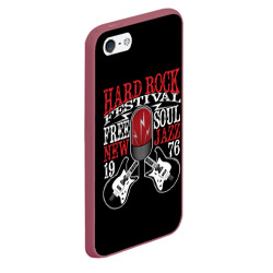 Чехол для iPhone 5/5S матовый Hard rock festival - фото 2