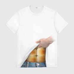 Мужская футболка 3D Мучные кубики