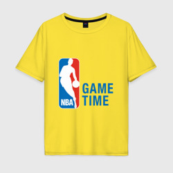 Мужская футболка хлопок Oversize NBA Game Time